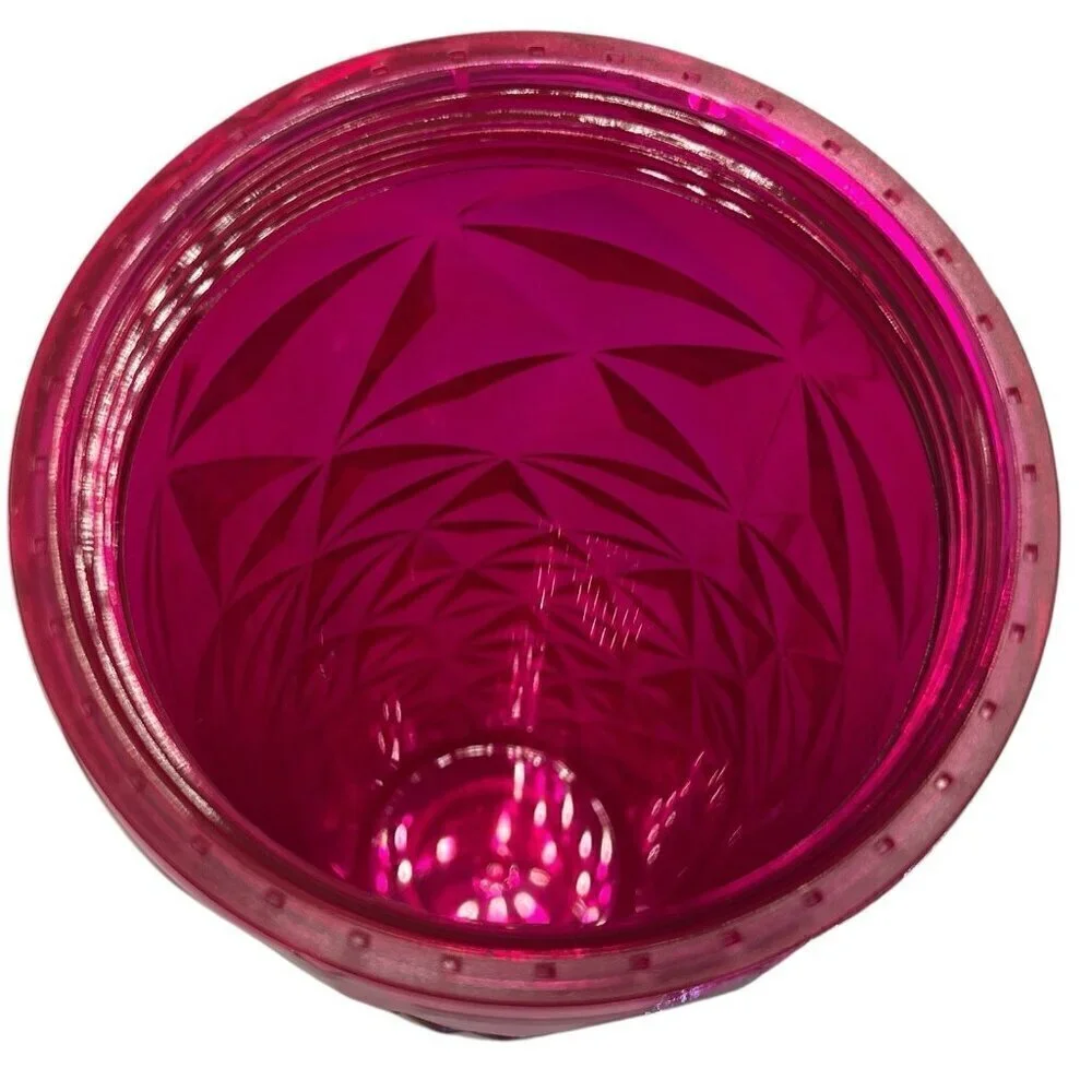 NEW Starbucks 2024 Summer Pink Red Diamond Prism Crystal 24 Oz Venti Tumbler